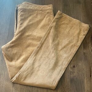 Covington Women's Genuine Leather Tan Pants 16